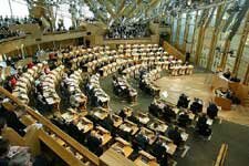 Chamber at Scottish Parliament