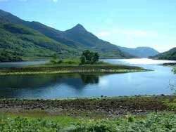 One of the islands on Loch Leven